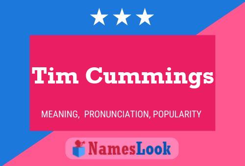 Poster del nome Tim Cummings