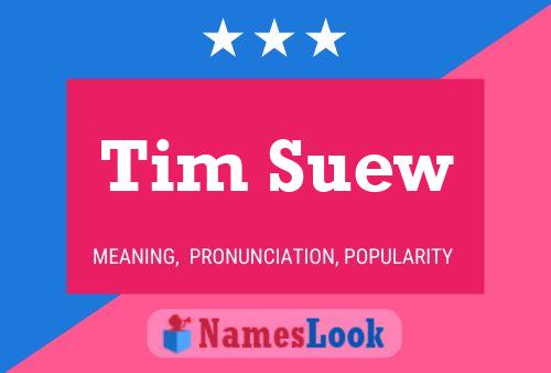 Poster del nome Tim Suew