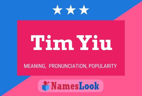 Poster del nome Tim Yiu