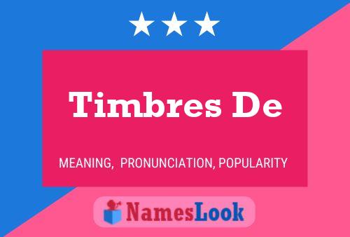 Poster del nome Timbres De