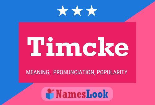 Poster del nome Timcke