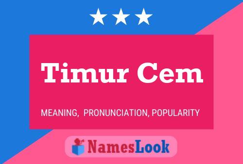 Poster del nome Timur Cem