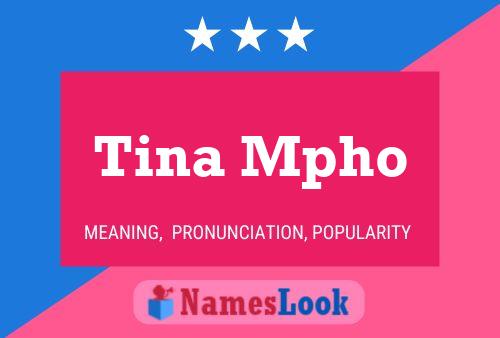 Poster del nome Tina Mpho