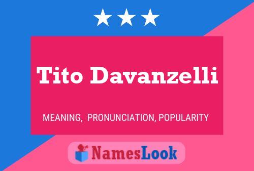 Poster del nome Tito Davanzelli