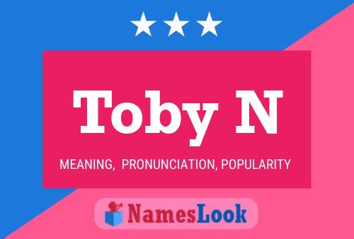 Poster del nome Toby N