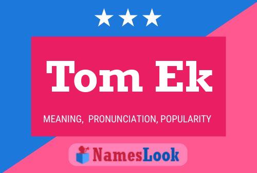 Poster del nome Tom Ek