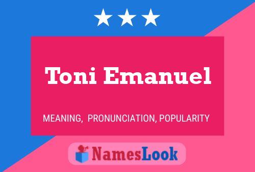 Poster del nome Toni Emanuel