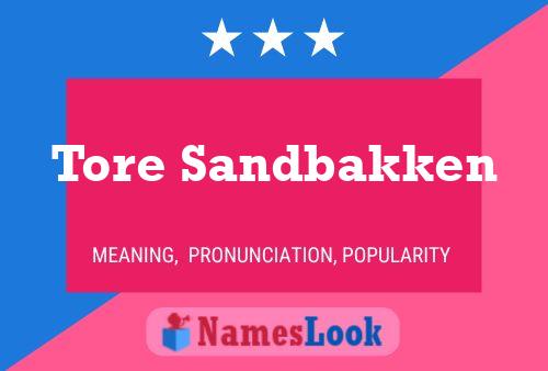 Poster del nome Tore Sandbakken