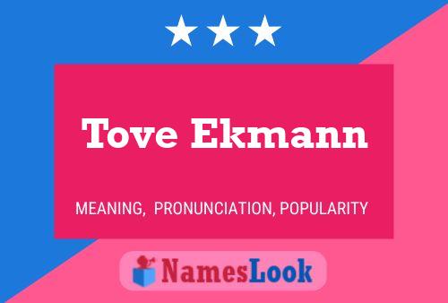 Poster del nome Tove Ekmann