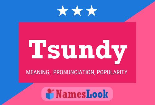 Poster del nome Tsundy