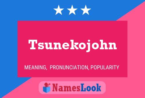 Poster del nome Tsunekojohn