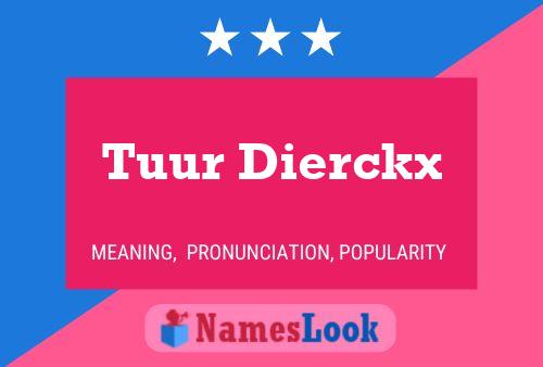 Poster del nome Tuur Dierckx