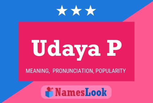 Poster del nome Udaya P