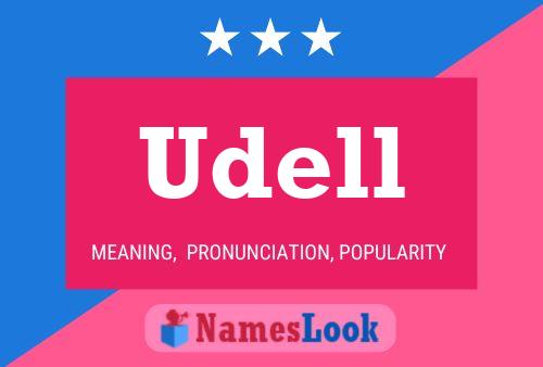 Poster del nome Udell