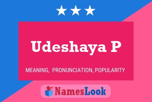 Poster del nome Udeshaya P