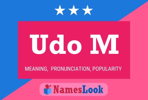 Poster del nome Udo M