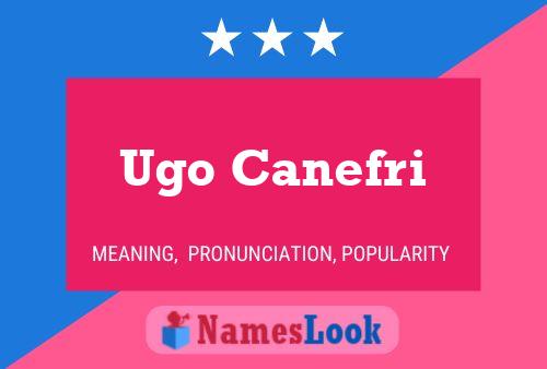 Poster del nome Ugo Canefri