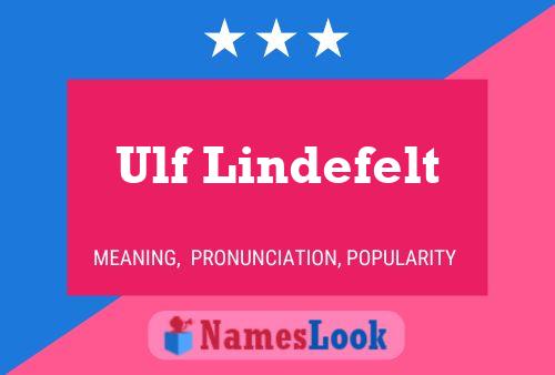 Poster del nome Ulf Lindefelt