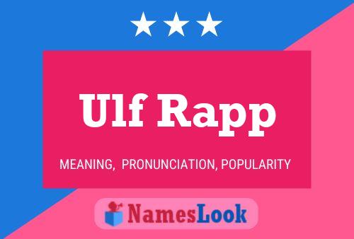 Poster del nome Ulf Rapp