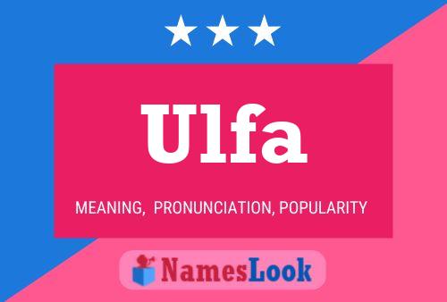 Poster del nome Ulfa