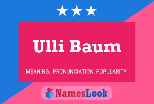 Poster del nome Ulli Baum