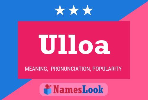 Poster del nome Ulloa