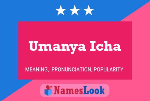 Poster del nome Umanya Icha