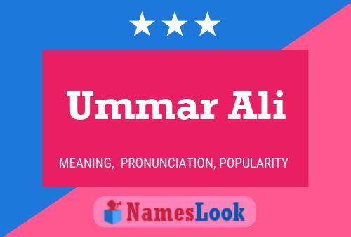 Poster del nome Ummar Ali