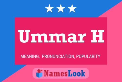 Poster del nome Ummar H