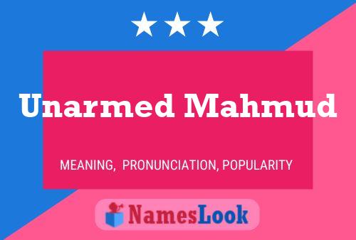 Poster del nome Unarmed Mahmud