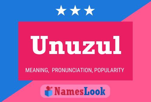 Poster del nome Unuzul