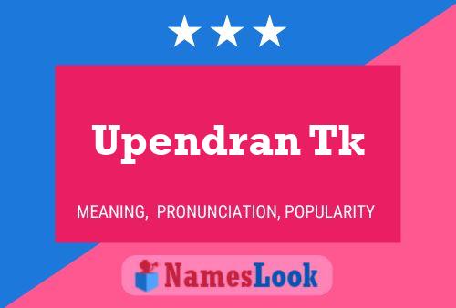 Poster del nome Upendran Tk