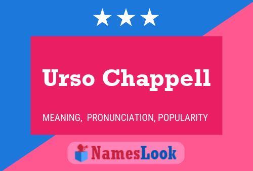 Poster del nome Urso Chappell