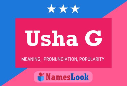 Poster del nome Usha G