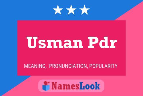 Poster del nome Usman Pdr