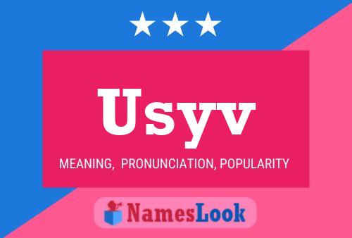 Poster del nome Usyv