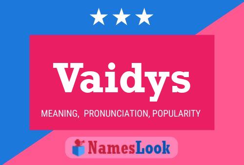 Poster del nome Vaidys