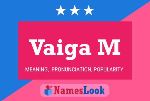 Poster del nome Vaiga M