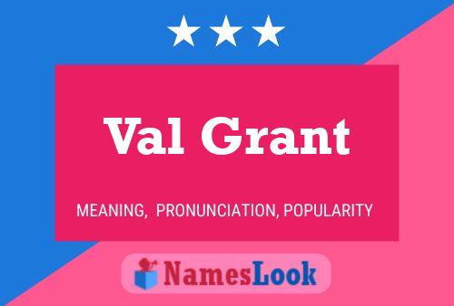 Poster del nome Val Grant