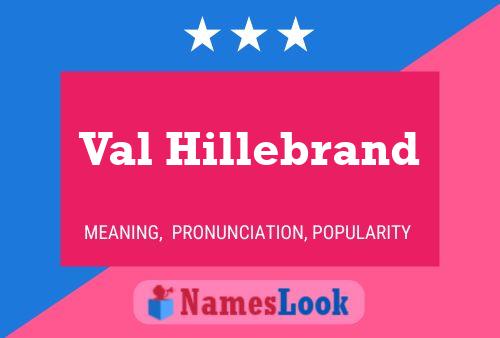 Poster del nome Val Hillebrand