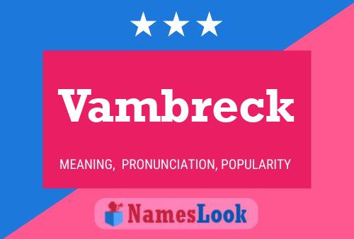 Poster del nome Vambreck