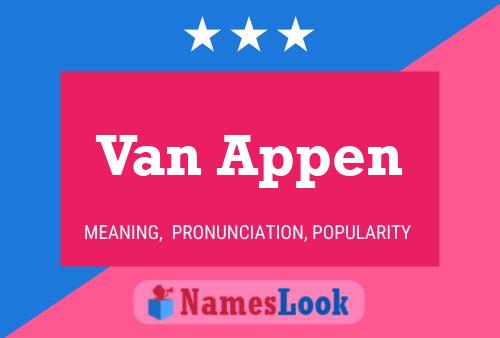 Poster del nome Van Appen