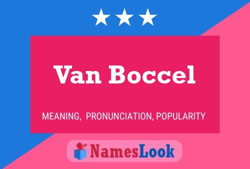 Poster del nome Van Boccel