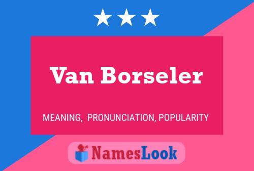 Poster del nome Van Borseler