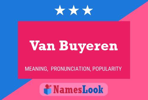 Poster del nome Van Buyeren