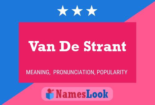 Poster del nome Van De Strant