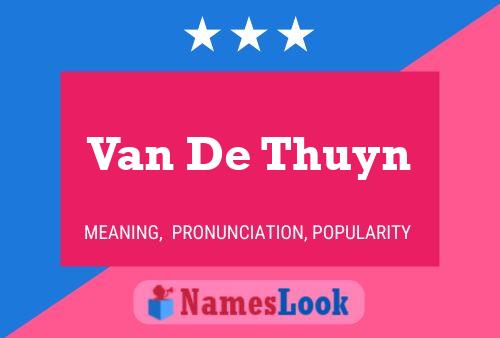 Poster del nome Van De Thuyn