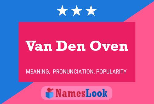 Poster del nome Van Den Oven