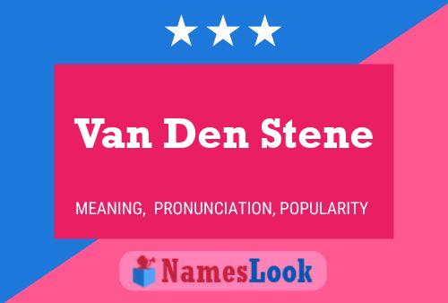 Poster del nome Van Den Stene