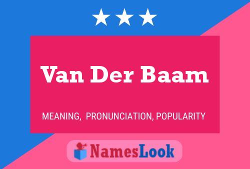 Poster del nome Van Der Baam